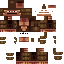 Minecraft skin texture, 64x64 pixels