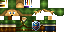 Minecraft skin texture, 64x32 legacy pixels