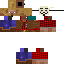 Minecraft skin texture, 64x64 pixels