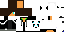 Minecraft skin texture, 64x32 legacy pixels
