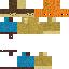 Minecraft skin texture, 64x64 pixels