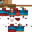 Minecraft skin texture, 64x64 pixels
