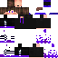 Minecraft skin texture, 64x64 pixels