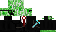 Minecraft skin texture, 64x32 legacy pixels