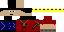Minecraft skin texture, 64x32 legacy pixels