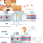 Minecraft skin texture, 64x64 pixels