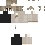 Orange Minecraft skin texture, 64x64 pixels