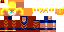 Minecraft skin texture, 64x32 legacy pixels