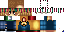 Minecraft skin texture, 64x32 legacy pixels