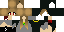 Minecraft skin texture, 64x32 legacy pixels
