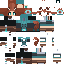 Minecraft skin texture, 64x64 pixels