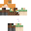 Minecraft skin texture, 64x64 pixels