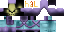 Minecraft skin texture, 64x32 legacy pixels