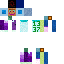Minecraft skin texture, 64x64 pixels