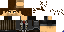 Minecraft skin texture, 64x32 legacy pixels