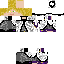 Minecraft skin texture, 64x64 pixels