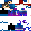 Minecraft skin texture, 64x64 pixels