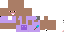 Minecraft skin texture, 64x32 legacy pixels