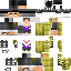 Minecraft skin texture, 64x64 pixels
