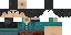 Minecraft skin texture, 64x32 legacy pixels
