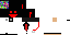 Minecraft skin texture, 64x32 legacy pixels
