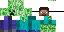 Minecraft skin texture, 64x32 legacy pixels