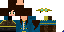 Minecraft skin texture, 64x32 legacy pixels