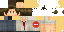 Minecraft skin texture, 64x32 legacy pixels