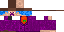 Minecraft skin texture, 64x32 legacy pixels