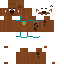 Minecraft skin texture, 64x64 pixels