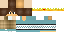 Minecraft skin texture, 64x32 legacy pixels