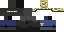 Minecraft skin texture, 64x32 legacy pixels