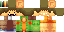 Minecraft skin texture, 64x32 legacy pixels