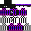 Black Minecraft skin texture, 64x64 pixels