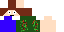 Minecraft skin texture, 64x32 legacy pixels