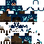 Blue Minecraft skin texture, 64x64 pixels