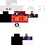 Minecraft skin texture, 64x64 pixels