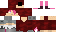 Minecraft skin texture, 64x32 legacy pixels