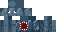 Blue Minecraft skin texture, 64x32 legacy pixels