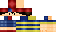 Minecraft skin texture, 64x32 legacy pixels