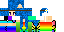 Minecraft skin texture, 64x32 legacy pixels