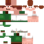 White Minecraft skin texture, 64x64 pixels
