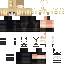 Black brown Minecraft skin texture, 64x64 pixels