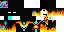 Minecraft skin texture, 64x32 legacy pixels