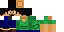 Minecraft skin texture, 64x32 legacy pixels