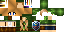 Minecraft skin texture, 64x32 legacy pixels