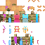 Minecraft skin texture, 64x64 pixels