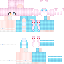 Minecraft skin texture, 64x64 pixels