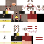 Minecraft skin texture, 64x64 pixels