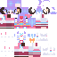 Minecraft skin texture, 64x64 pixels